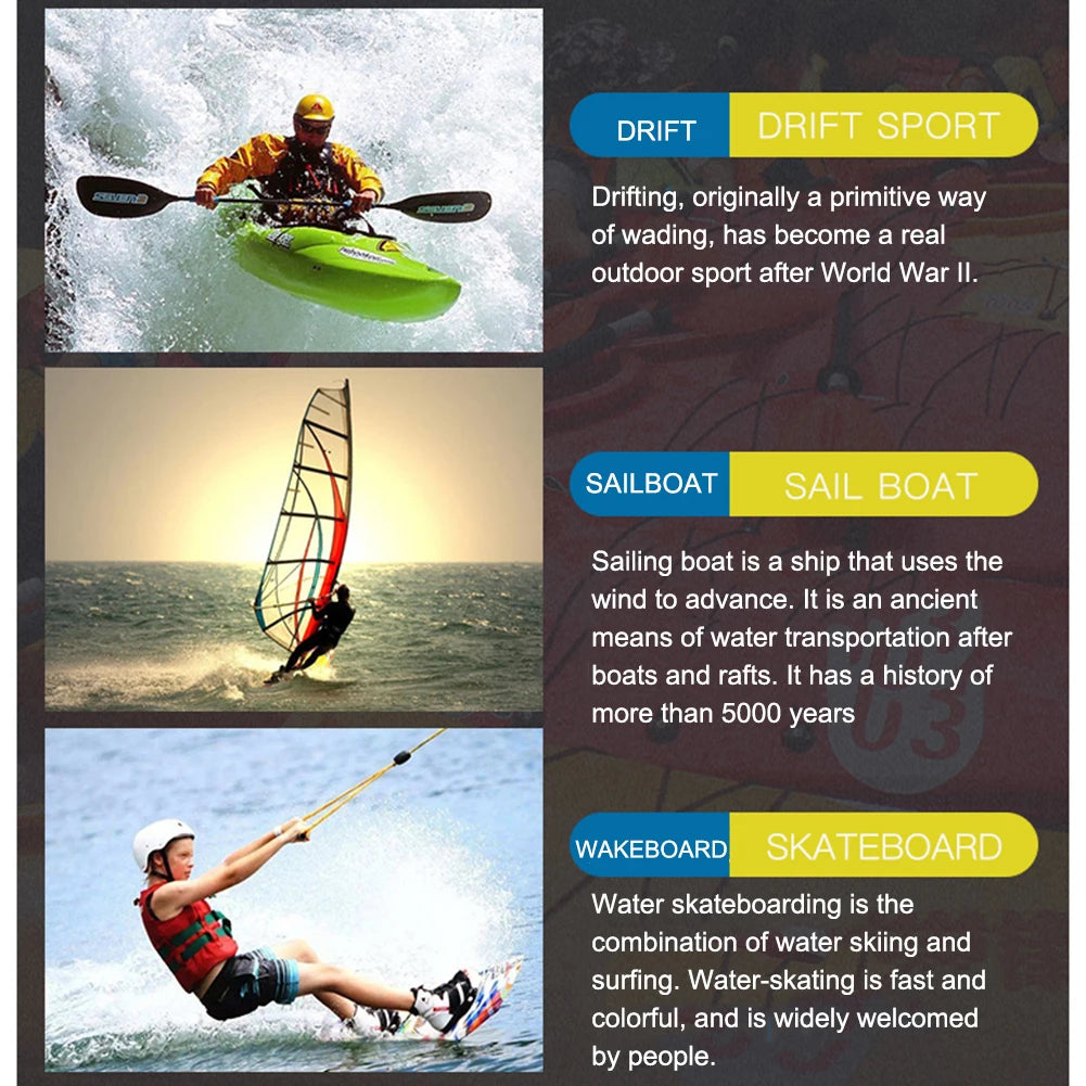 Fishing Water Ski Vest Buoyancy Boating Skiing Driving Vest Lightweight Safety Buckle Floating Foam for Surfing Sailboard Rowing