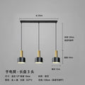 Lighting for Living Room Home Decor Nordic Simple Restaurant Three Chandeliers Luxury Modern Bedroom Bedside Long Table Bar Lamp