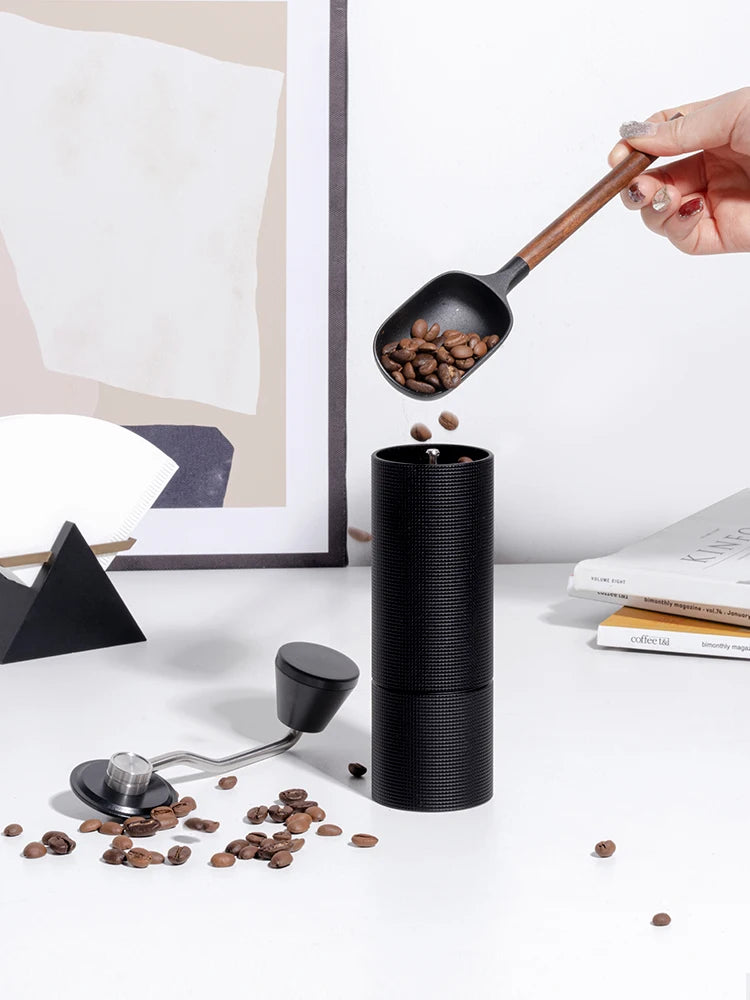 TIMEMORESTORE Chestnut C3 Manual Coffee Grinder S2C Burr High Quality Portable Hand Grinder With Double Bearing Positioning