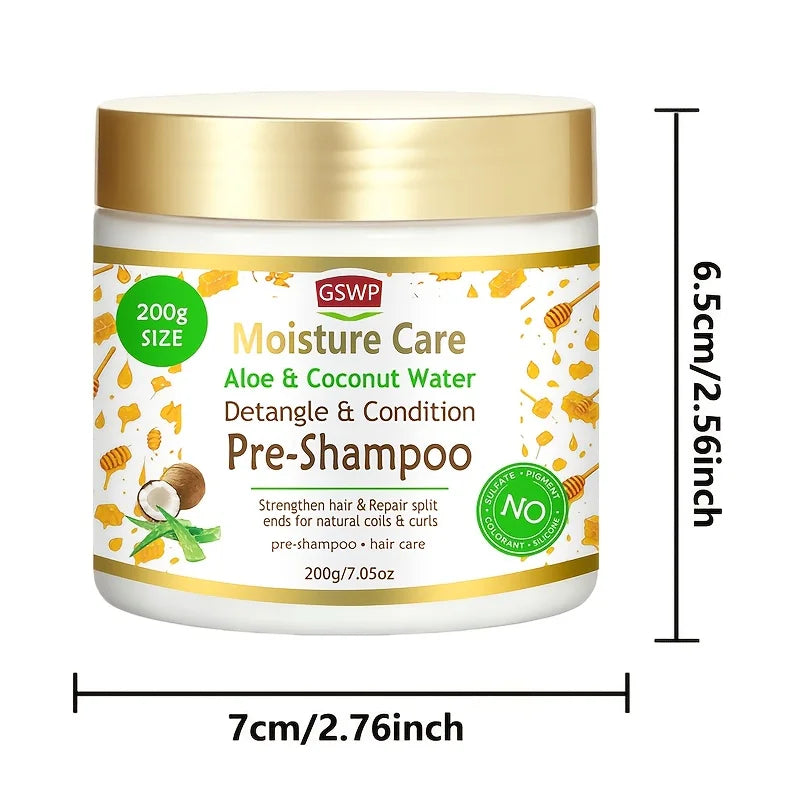 GSWP pre-shampoo Big-capacity, designed to detangle and smooth hair before washing. Ideal for dry, damaged hair.200/400g
