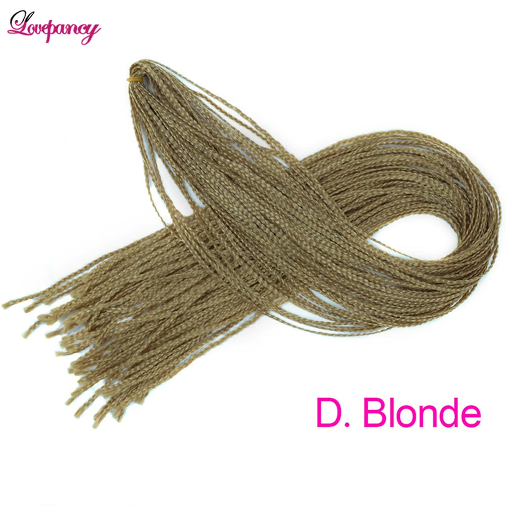 28 Inch Crochet Box Braids Colored Synthetic Braid Synthetic Zizi Braiding Brown Blue Red Crochet Hair For Women Hair Extensions
