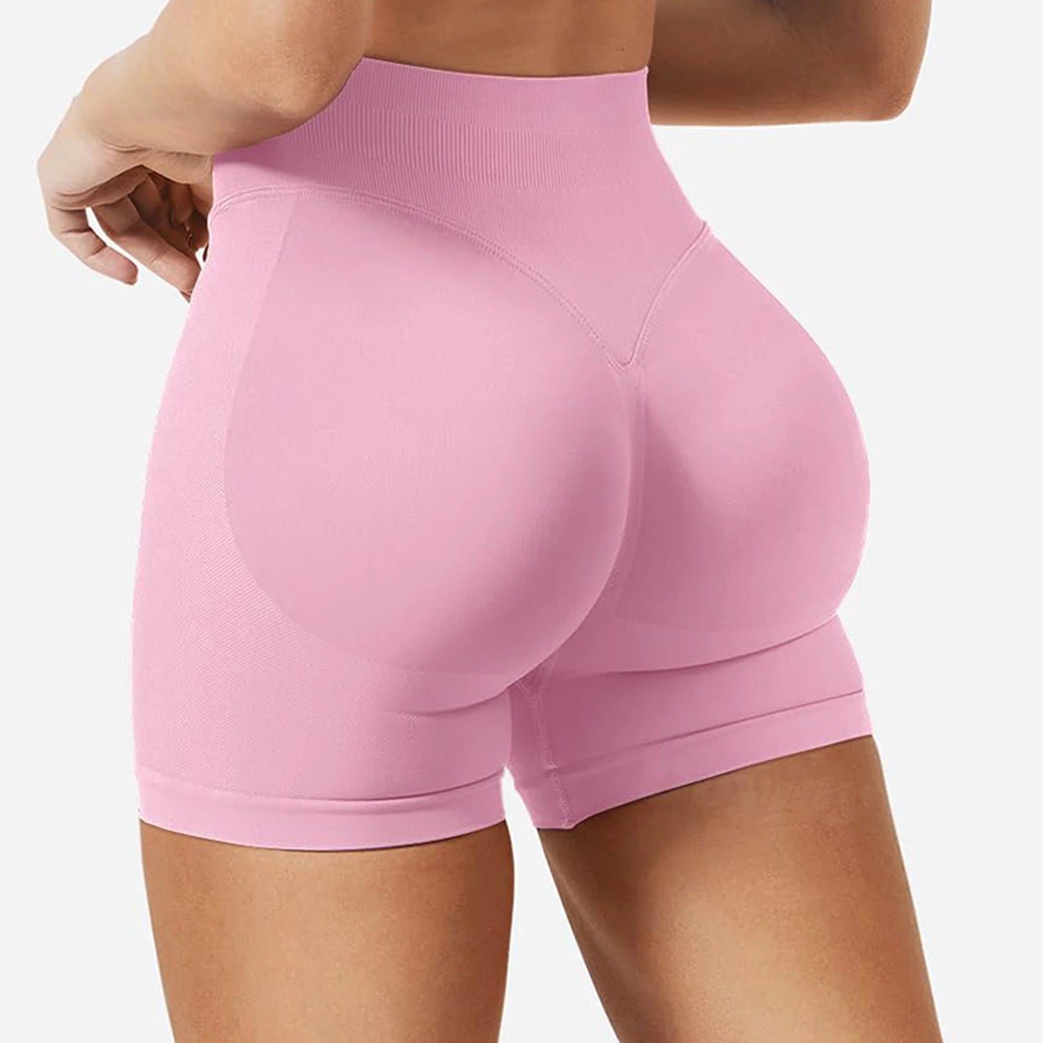 Summer Women Sexy Seamless Fitness Sports Biker Shorts Low Waist Gym Short Workout Scrunch Butt Yoga Leggings
