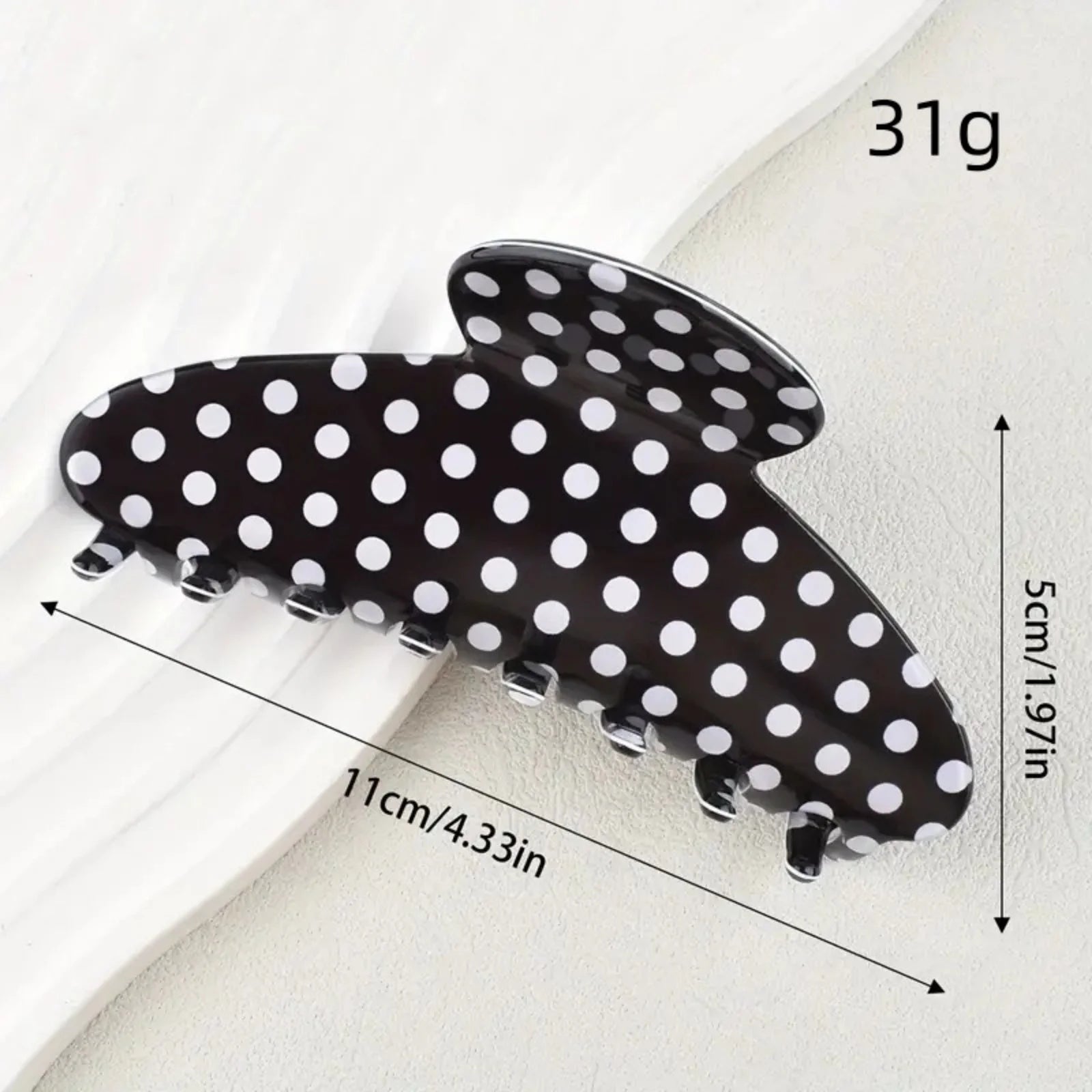1PC Polka Dot Hair Claw Clips, Large Cute Hair Accessories for Women, Perfect for Updos
