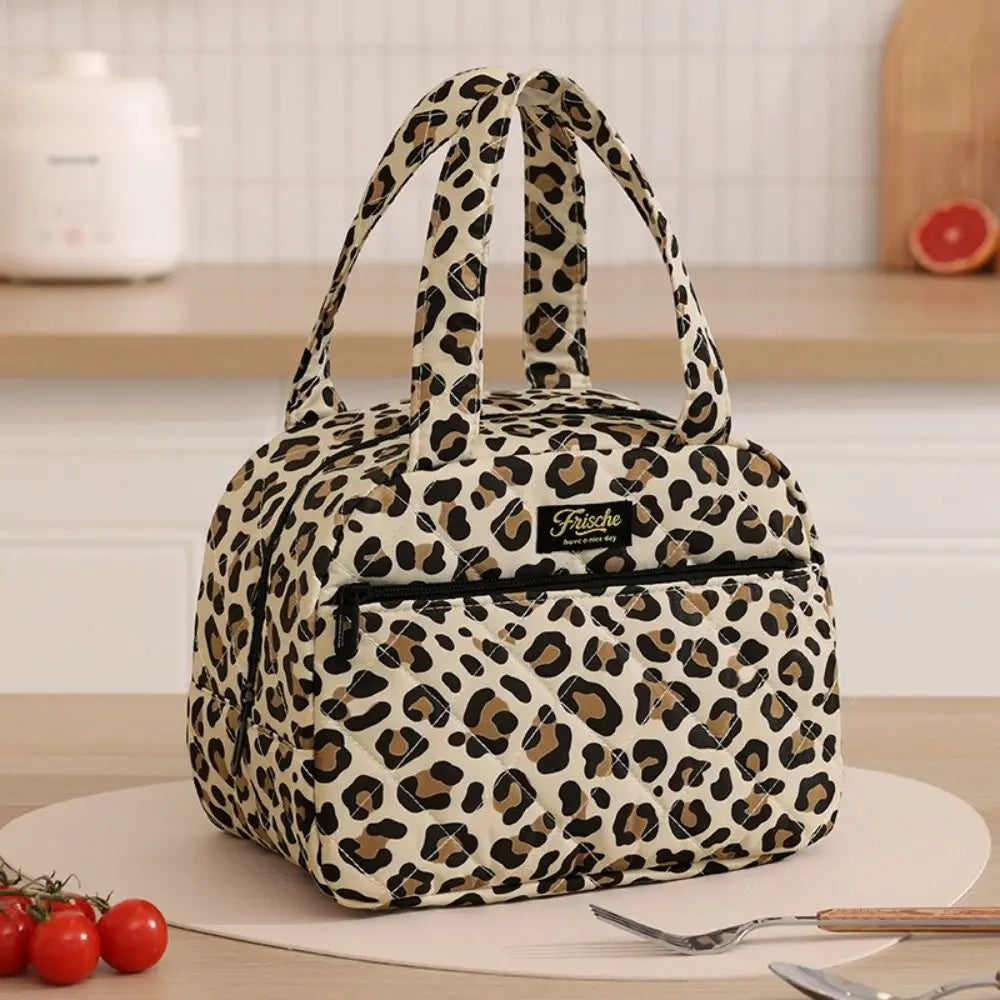 New Portable Handle Lunch Bag Waterproof Thickened Insulated Handbag Large Capacity Multi-functional Insulated Lunch Tote Bag