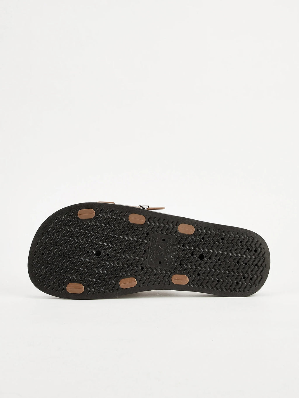 New Spring and Summer Women's Fashionable Casual Double-Strap Double-Buckle Adjustable Design Beach Home Outdoor Office Walking Versatile Style Brown Color-Blocking Women's Slippers