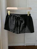 Women Elastic Waist Drawstring Shorts Loose Soft Casual Summer Beach Lounge High Waist Lightweight Short Pants for Ladies