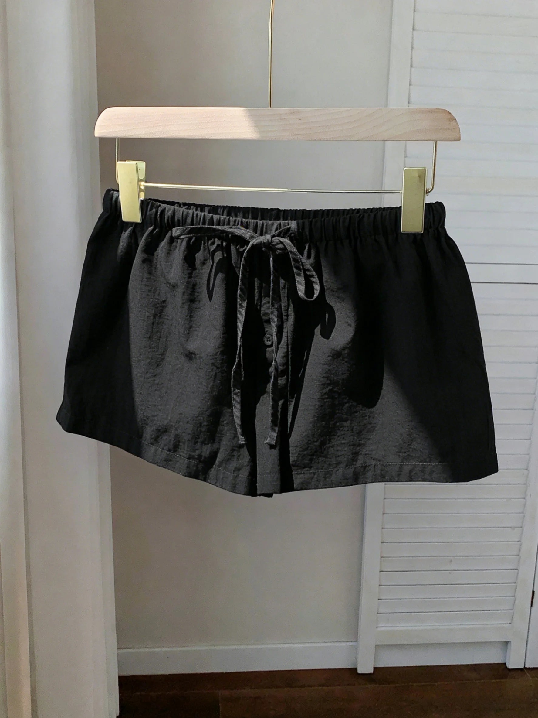Women Elastic Waist Drawstring Shorts Loose Soft Casual Summer Beach Lounge High Waist Lightweight Short Pants for Ladies