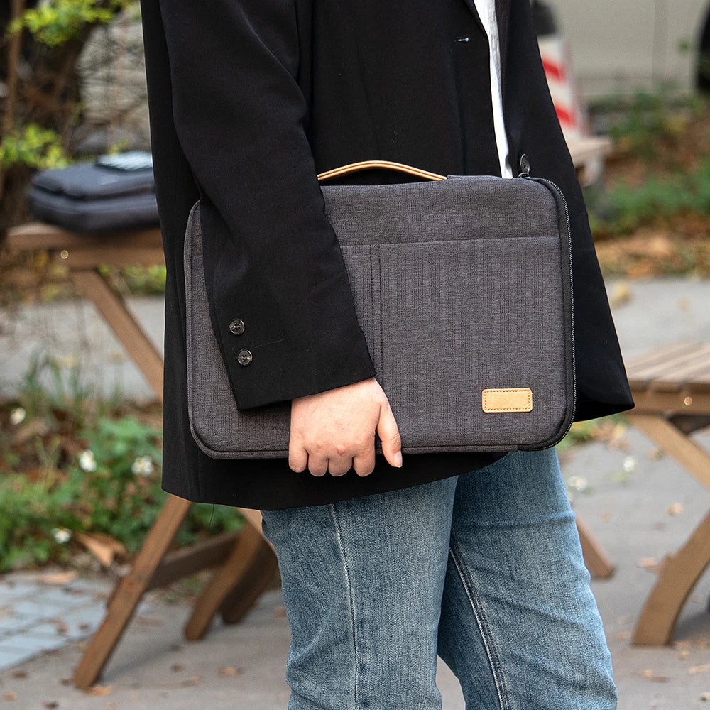 Laptop Sleeve Bag 14 15.6 Inch Notebook Pouch For Macbook HP Dell Acer Shockproof Computer Briefcase Travel Business Men Case