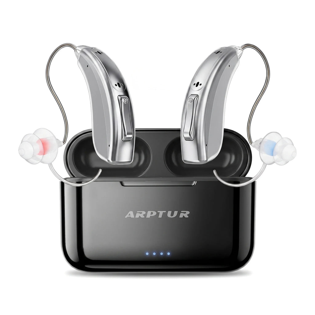 Hearing Aids for Seniors for Rechargeable Noise Cancelling APP Control 3-in-1 Function (Hearing Music Phone) 16 Channels