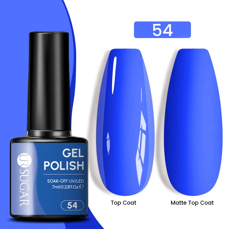 UR SUGAR 7ML Valentine’s Day Gel Nail Polish 107 Colors Classic Black Red Glitter Semi Permanent Autumn Soak Off UV Gel Varnish