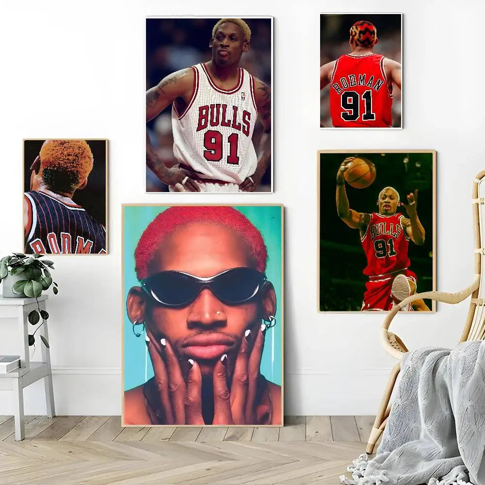 Rodman Poster Wall Art Printing Waterproof Home Living Bed Room Bar Aesthetic Decor