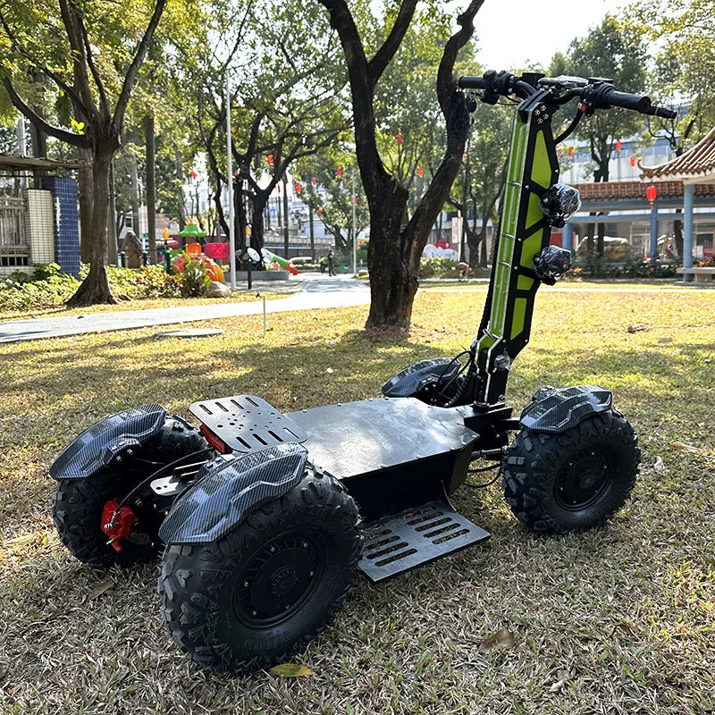 Four-wheel all-terrain off-road electric scooter four-wheel drive high-speed high-power big scooter foldable