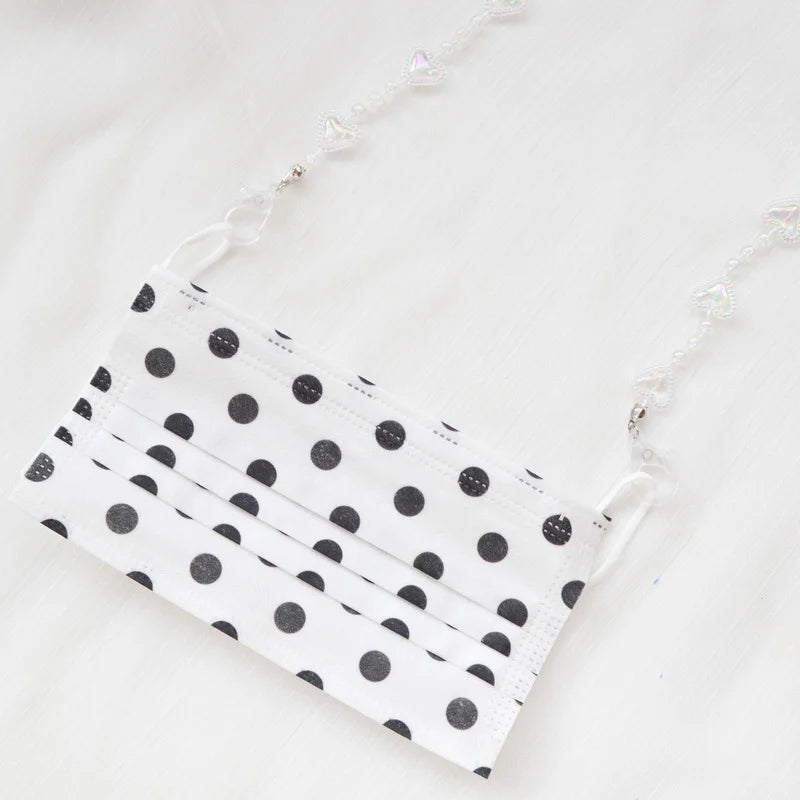 Fashion Glasses Chain For Women Mask Lanyard Holder Transparent Heart Flower Charms Sunglasses Chain Neck Strap Jewelry Gift