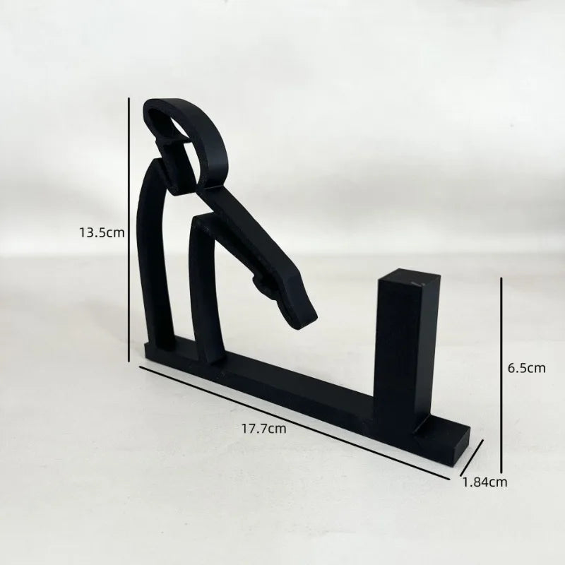 Creative Human - Shaped Label Holder Artistic Desktop Bathroom Minimalist and Practical Roll Paper Holder 3D Printing Decoration