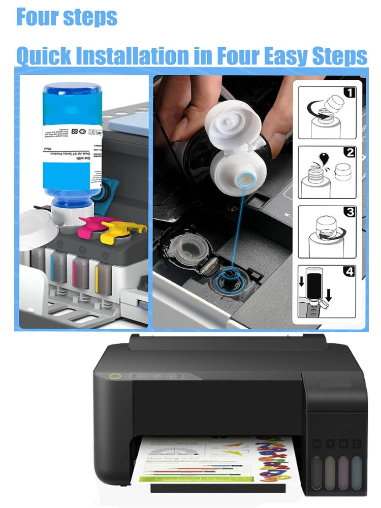 GT-52 GT-53 gt52 gt53 Refill Ink For HP GT5820 GT411 GT582 GT410 518 519 510 531 672 726 755 798 Printer Refill Dye Ink