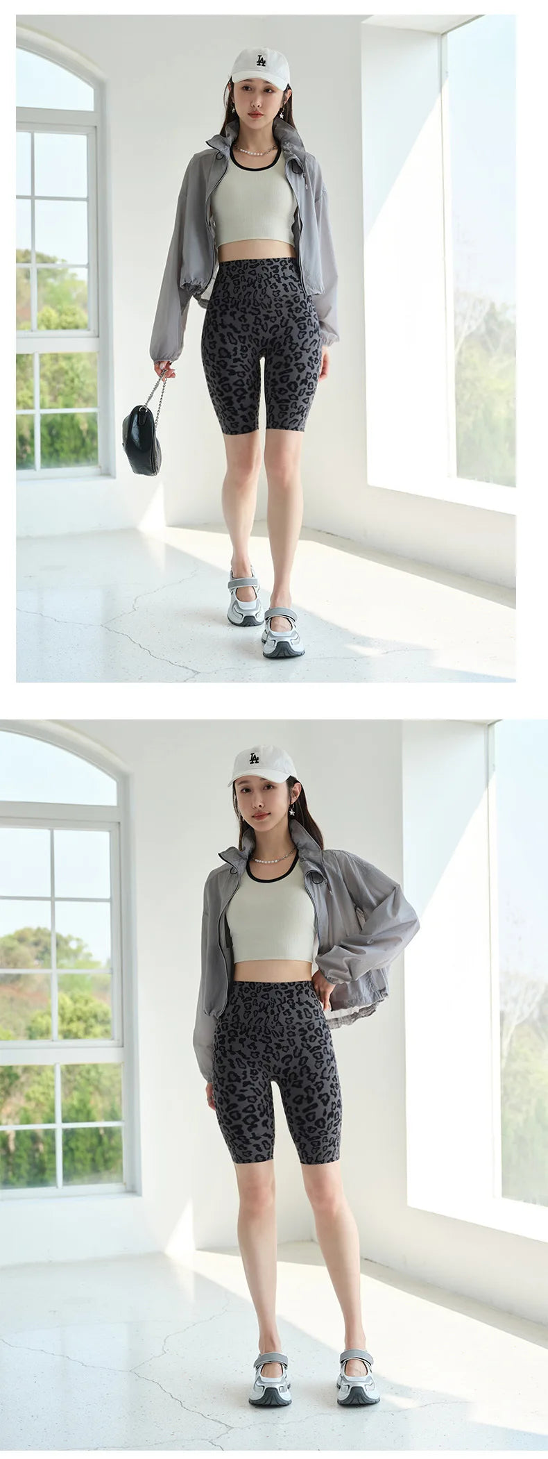 BIVIGAOS Summer Fashion Trend Leopard Print Cycling Shorts Women High Waist Tight Sexy Sport Short Leggings Fitness Biker Shorts
