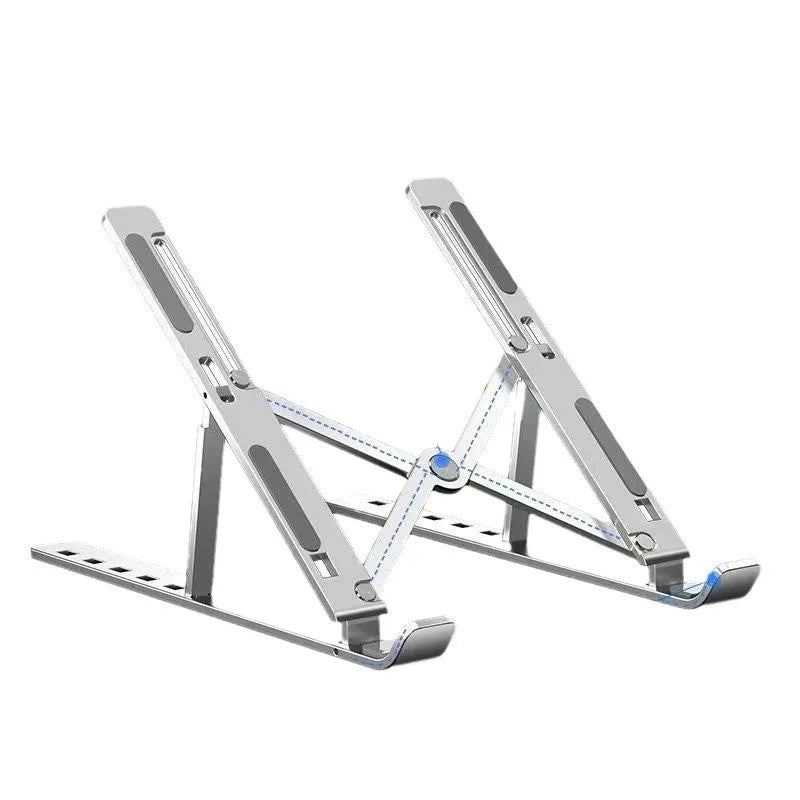 Adjustable Aluminum Alloy Laptop Stand – 6-Level Height Adjustment, Foldable and Portable Design, Suitable for 8-16inch Inch Laptops, Enhances Ventilation and Heat Dissipation