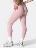HISTELLO Seamless Sports Pants Leopard Print High Waist Scrunch Hip Shaping Elastic Tummy Fit Running Fitness Yoga Leggings