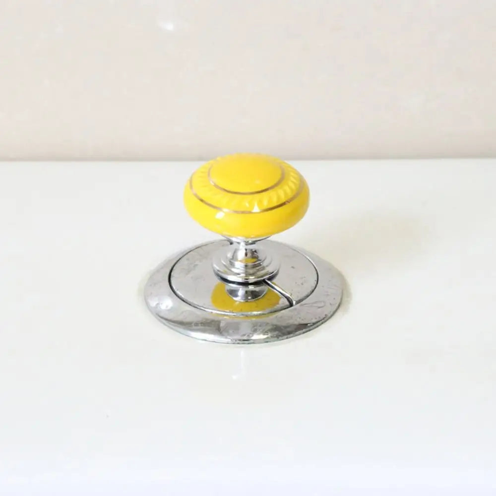New Ceramic Round Shaped Toilet Tank Button Universal Labor-saving Furniture Handle Toilet Flush Button Toilet