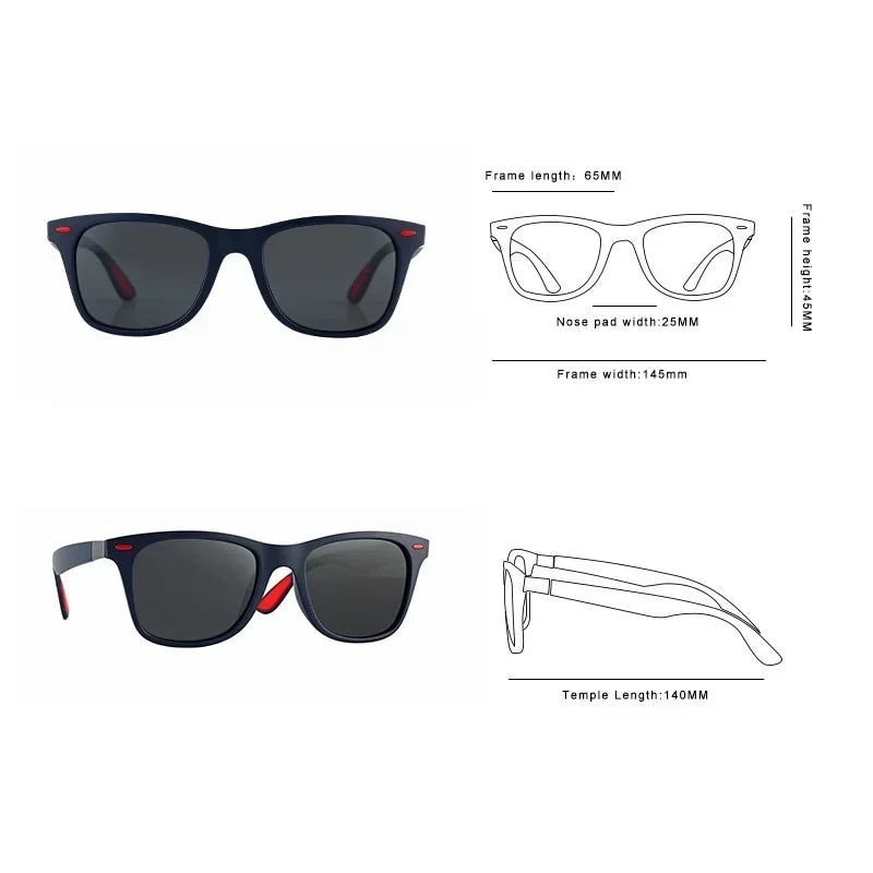Retro Sun Glasses Men Fashion Sports Driver's Sun Glasses Anti-reflective WOMEN Vintage Glasses