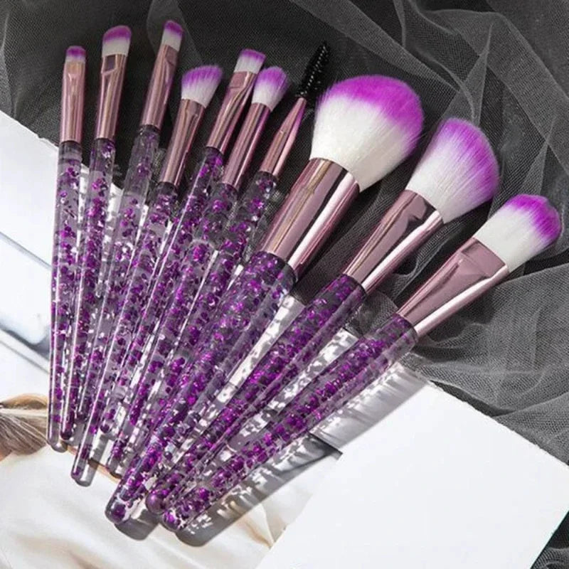 10PCS Makeup Brush Set Professional Super Soft Detail Brush Blush Brush Foundation Concealer Eyeshadow Brush