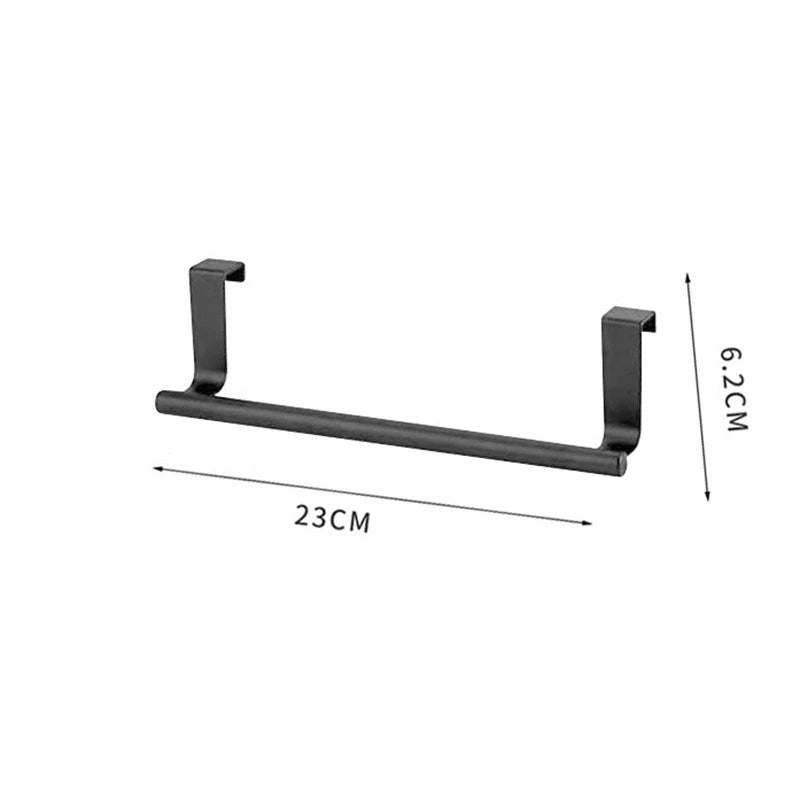 Bar Bathroom Kitchen Hanging Holder Home Storage Kitchen Tools Towel Rack Over Door Cabinet Shelf Rack Stainless Steel New