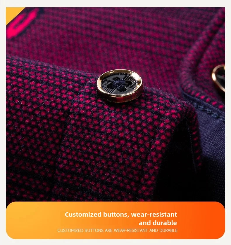 Men's Long-Sleeved Shirt Thickened Warm 7XL8XL Plus Size Autumn/Winter Casual No-Ironing Comfortable Double-Sided Fleece Top