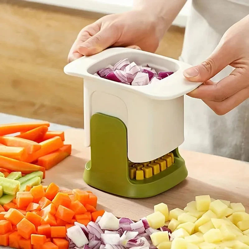 1PCS Multifunctional Vegetable Chopper Onion Dicer French Fries Cutter Kitchen Cucumber Potato Slicer - Essential Kitchen Tool