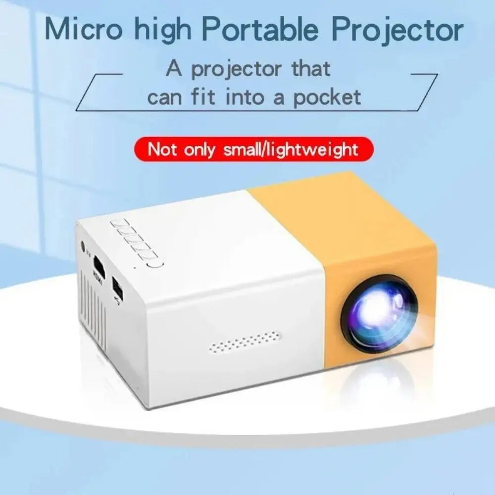 1080P Resolution Mini Projector Remote Control LCD Technology Home Theater Projector Halloween Gifts Built-in Speaker