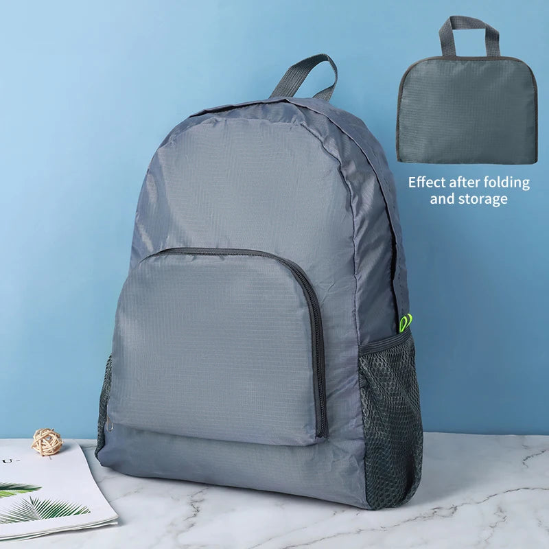 Outdoor Backpack Leisure Large Capacity Lightweight Water Proof Foldable Backpack Outdoor Travel Book Bag