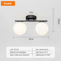 Modern LED White Ball Creative Golden Corridor Lamp Glass Ceiling Light Entrance Cloakroom Balcony Bedroom Dining Room Lighting