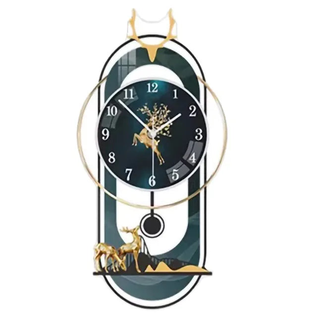 Wall clock household modern light luxury atmosphere decoration wall watch living room simple creative clock wall clock interior