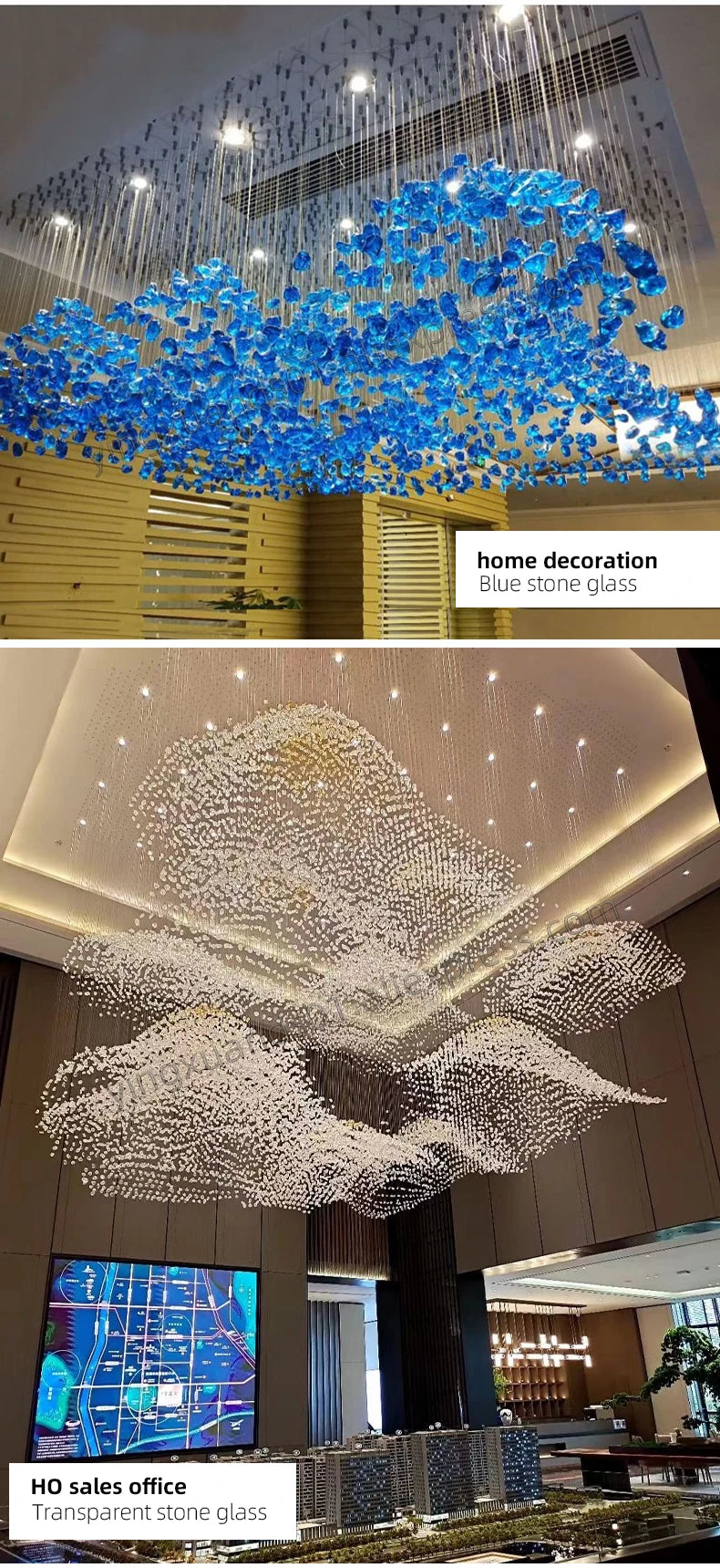 Modern Hanging Lights Hotel Lobby Chandelier Indoor Living Room Pendant Modern Chandelier Ceiling Hanging Lamp.