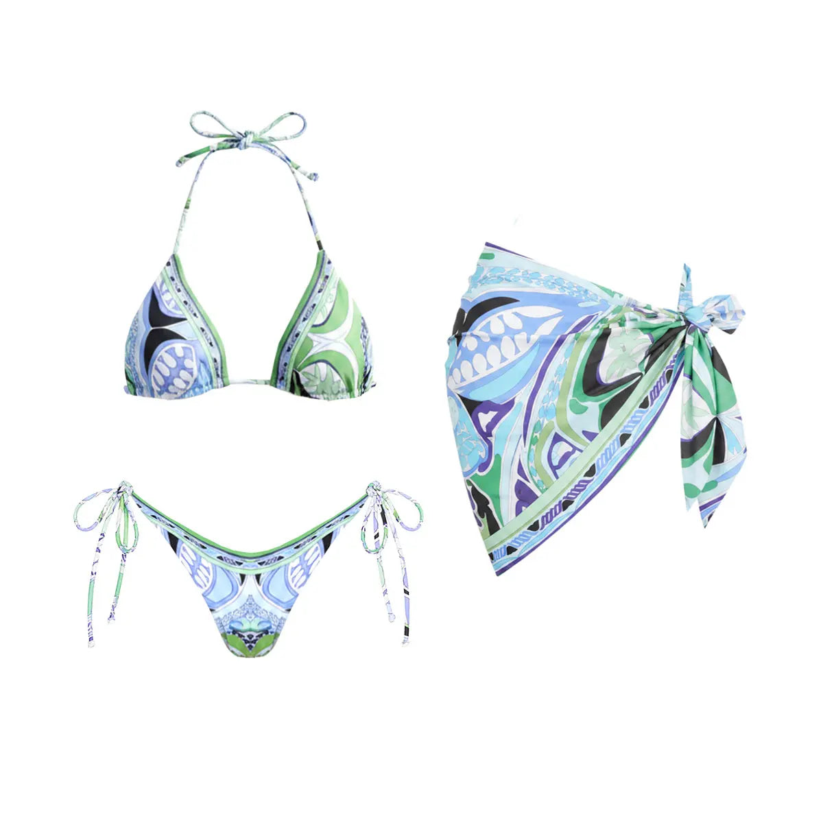 Print Bikinis 2026 Sexy Women Swimsuit Swimwear Female Thong Bikini Set Biquini Bathing Suit Print Swimming Suits Beachwear