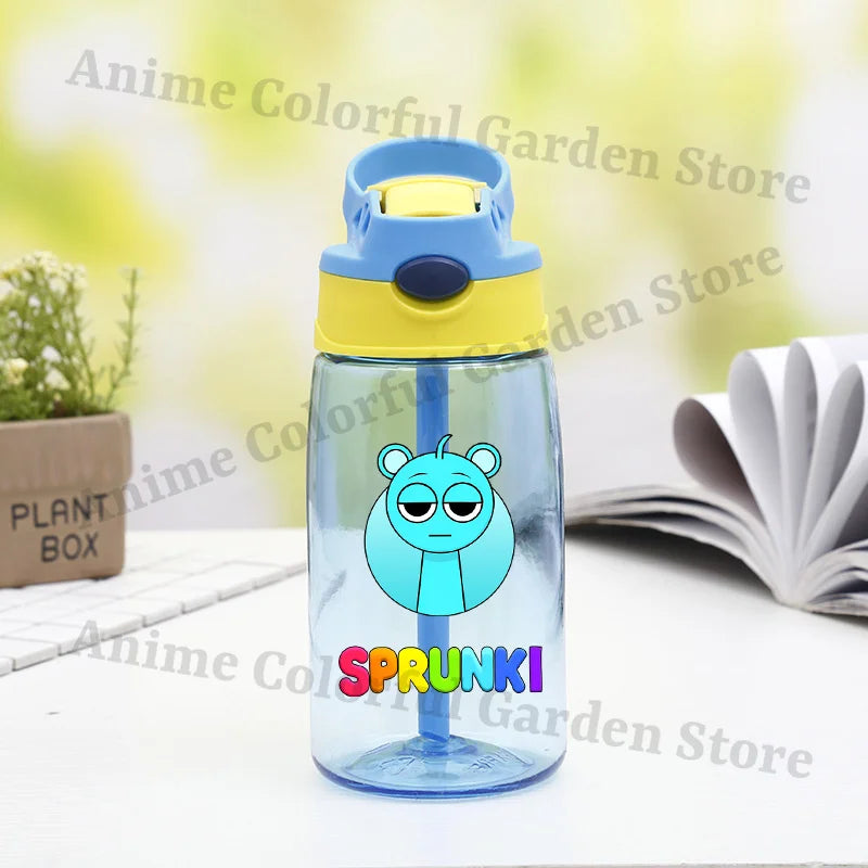 Sprunki Fashion Water Cups with Draw for Boys Girls Anime Outdoor Fashion Cup Students Portable Sports Water Bottle Kids Gifts