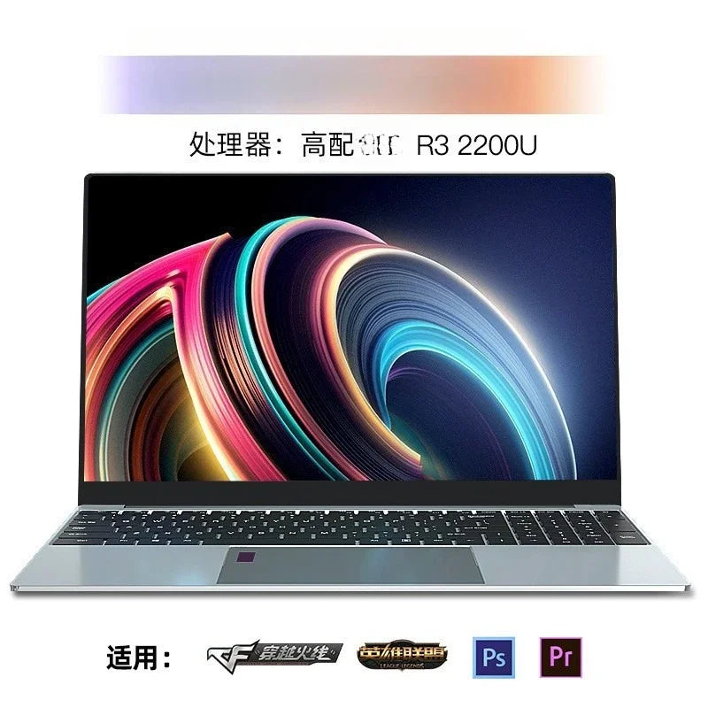 15.6 inches, Ryzen R3R7 metal thin and light office business, game book portable, laptop WS03