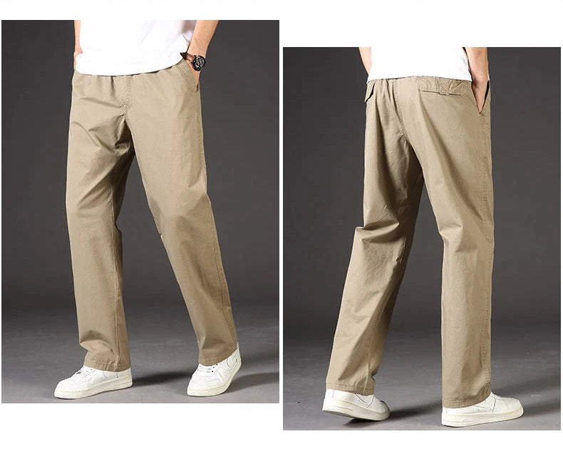 95%Cotton Men's Cargo Pants Summer Work Wear Spring New In Large Size Casual Climbing Joggers Sweatpants Hombre Autumn Trousers