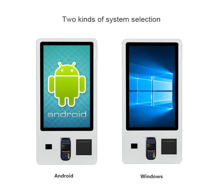 32inch Android Restaurant Menu Kiosks Self Service Ordering Bill Store Terminal Printer Pos Payment Banking Bakery Kiosk Machine