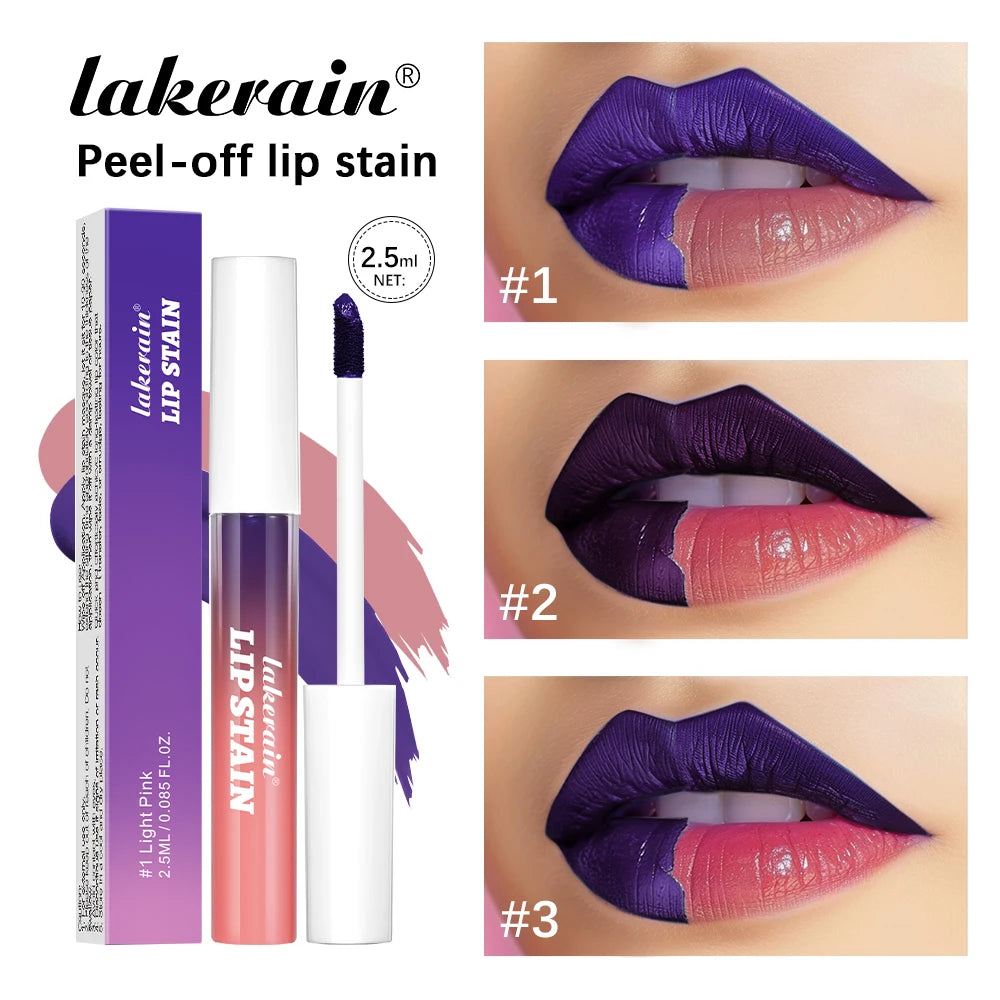 Lip Stain Peel Off And Reveal Long Lasting Waterproof Pink Lip Tint Transfer Proof Natural Lip Stain Tear Off Lip Gloss