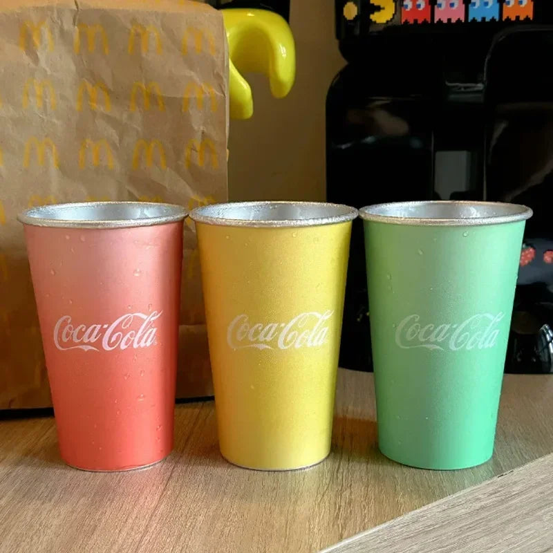470Ml Portable Aluminum Color-changing Cup Cooling Color-changing Creative Water Cup Camping Cold Drink Gift