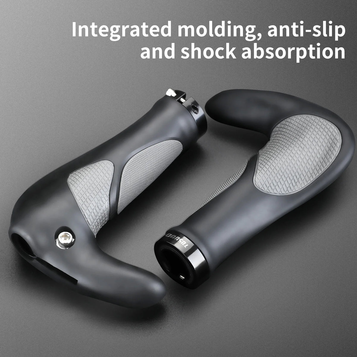 TOSUOD Bicycle Handlebar Grips Ergonomic Design Bionic Gecko Palm Texture Non-Slip Shock-Absorbing Bike Handlebar Grips Cycling Accessories