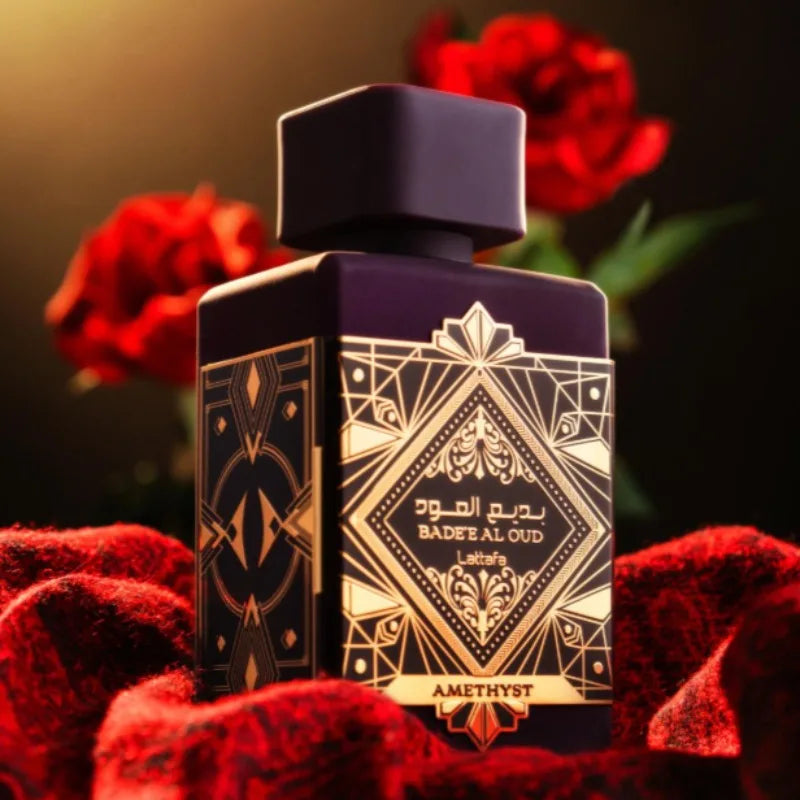 100ml Unisex Arabic Perfume - Long Lasting Woody Oud Fragrance | Rich Amethyst Agarwood Aroma Elegant Luxurious Signature Scent