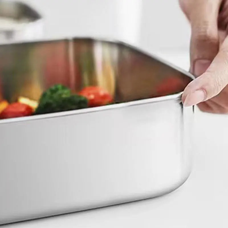1/2/3 Grids 304 Stainless Steel Lunch Box Food Container Bento Box Top Grade Snack Storage Compartment Lunch Box Kitchenware