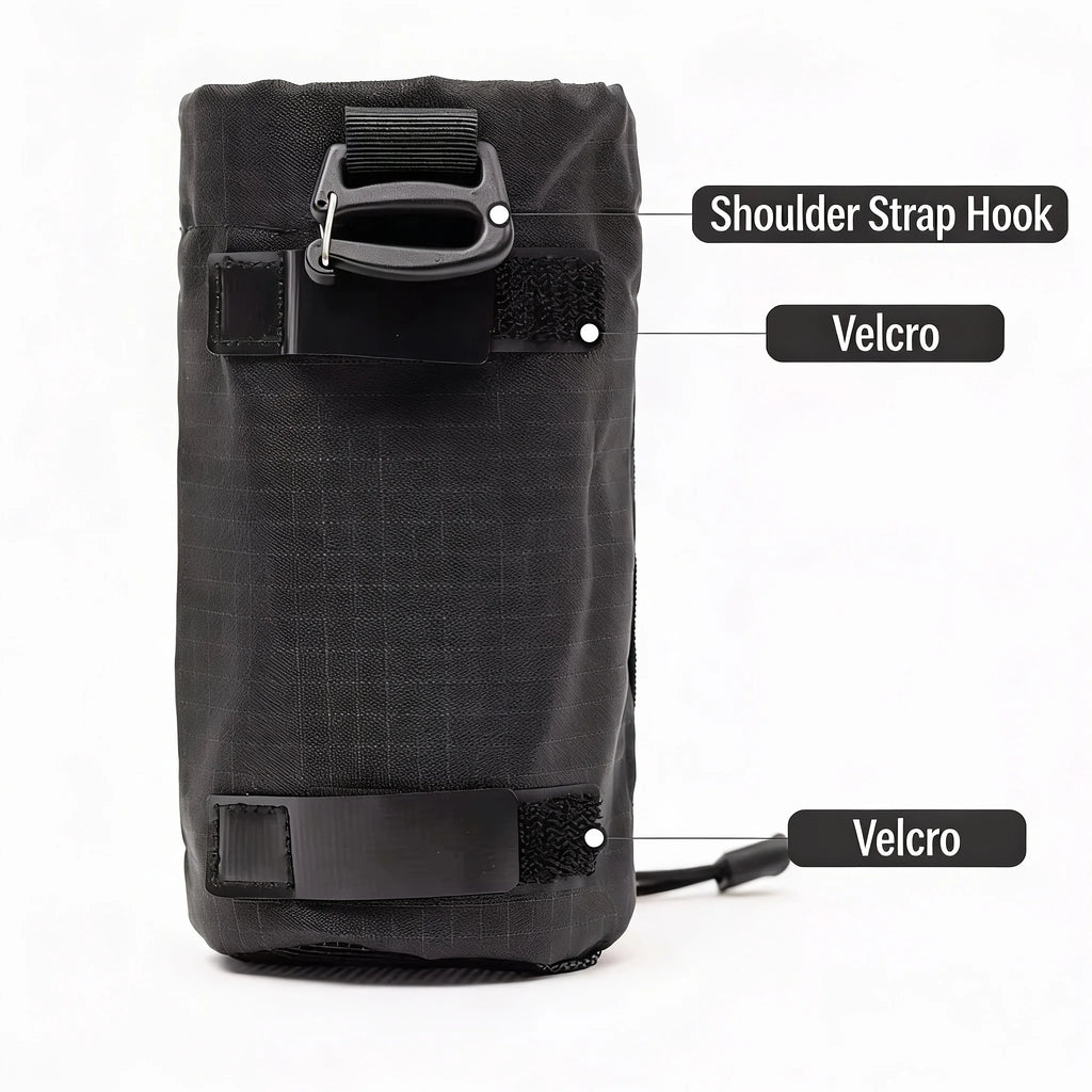 Multifunctional Outdoor Waist Pack for Water Bottle with Secure Hook Design Breathable Durable for Hiking Camping Unisex