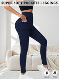 Women Yoga Leggings with Pockets High Waisted Super Soft Tummy Control for Workout Running