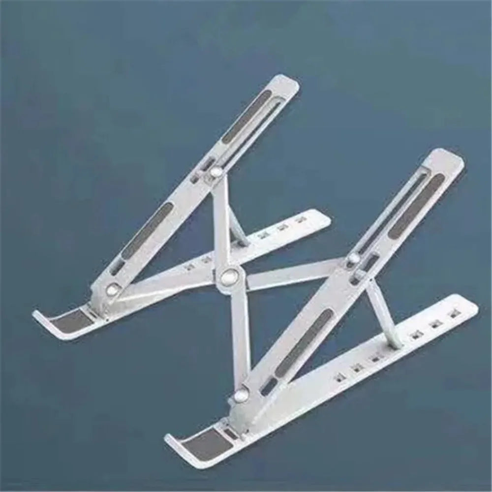 Adjustable Foldable Ergonomic Laptop Stand, Portable Multi-Angle Tilting Notebook Holder for Desk Office Use