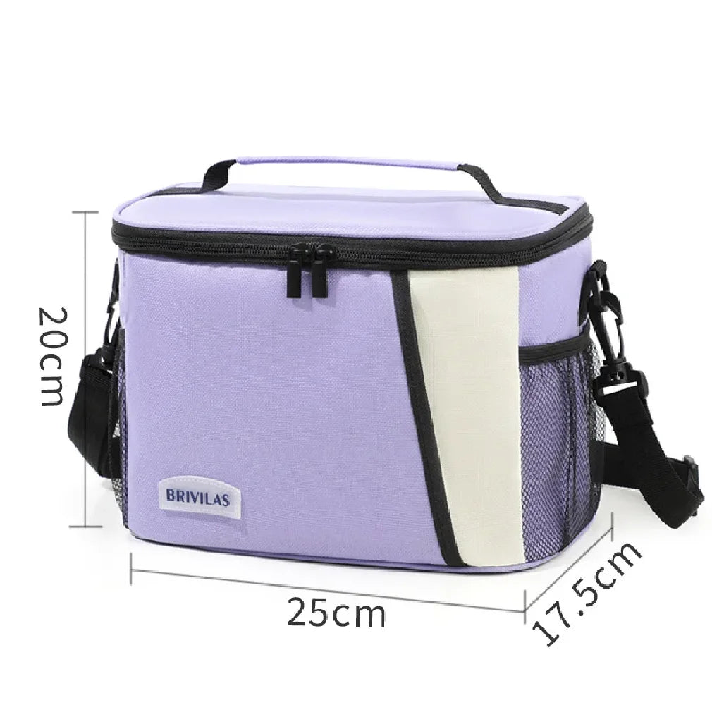 Insulated Lunch Bag Large Reusable Lunch Bags with Adjustable Shoulder Strap for Women Men, Ideal for Work, School & Outdoor Use