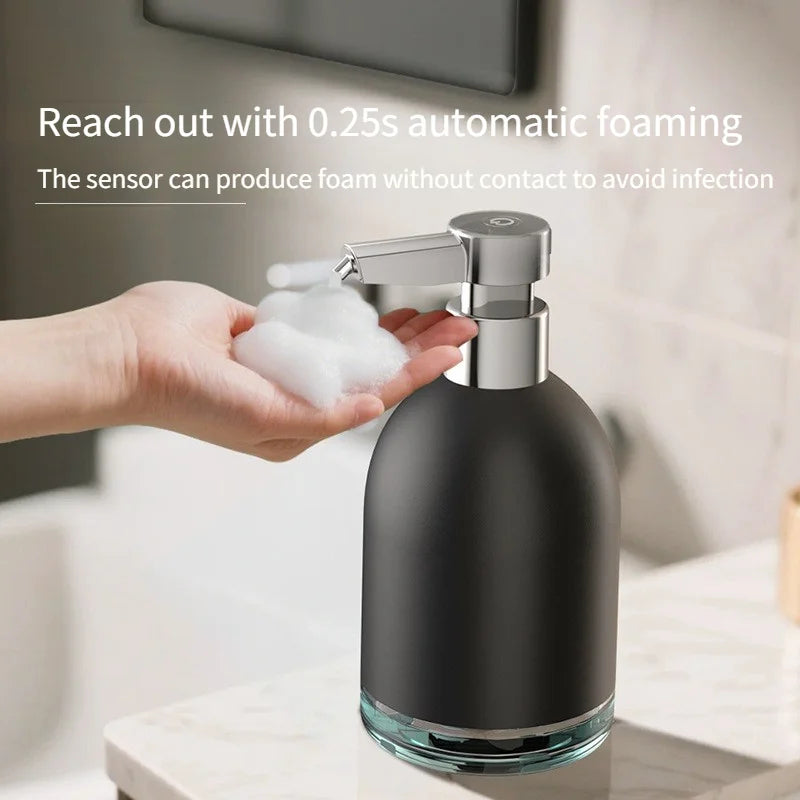 Automatic Soap Dispenser USB Rechargeable 1200mAh Touchless Foam Hand Kitchen Laundry Detergent Pump 5 Gear Sensor Dispenser