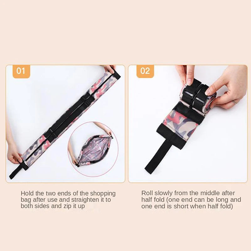Portable Shopping Bag Large Capacity Foldable Storage Shoulder Bag Travel Handbags With Handle Outdoor EDC Camp Beach Bag