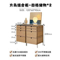 Medieval style living room combination storage cabinet, locker, solid wood household drawer, stainless steel dining side cabinet